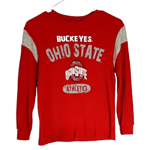 Ohio State Buckeyes NCAA Athletics Red Sweatshirt By Outerstuff Size M - Picture 4 of 7